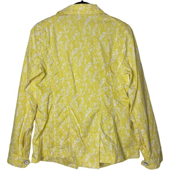 Cabi Button Up Yellow Daisies Field Jacket #5160 Women's Size Small - Picture 5 of 16